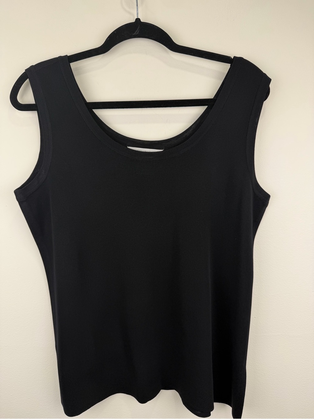 Misook Black Sleeveless Scoop Neck Dress